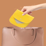 TD® Sac de rangement portable de voyage étudiant sac physiologique grande capacité sac de rouge à lèvres porte-monnaie cuir jaune