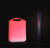 INN® LED lumineux sans fil haut-parleur Bluetooth subwoofer mini télécommande de charge colorée portable-blanc