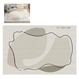 TD® Ligne imitation cachemire tapis nordique ins vent salon chambre table basse rectangulaire géométrique abstrait tapis de sol