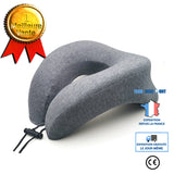 TD® Oreiller en U, protège-nuque, étudiant, sieste, bureau multifonctionnel, mousse mémoire, oreiller couché, sommeil, repos, gris f