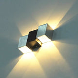 TD® Lampe à Applique Murale Intérieur LED/ Lampe Cubique Up Down/Chambre Escalier Salon Bureau Blanc Chaud 6 W Décoration Luminaire
