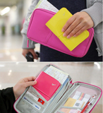 TD® Porte-cartes Impression multifonctionnelle Porte-passeport voyage Porte-documents d'organisation Porte-cartes long Porte-billets