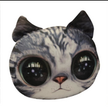 TD® Drôle 3D Cat Imprimer Coussin Coussin créatif mignon poupée en peluche cadeau Home  Tapis de chat souple   Couleur: chaton gris