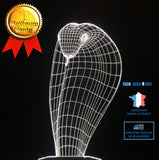 TD® 3D Lampe Illusion Optique Led Veilleuse 3D Cobra Lampe 7 Couleur Led Veilleuses Pour Enfants Touch Led Usb Table