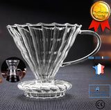 TD® tasse à café en verre double paroi transparent thé avec poignet 600ml chocolat chaud boissons chaudes gobelet