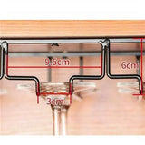 TD® Support de rangement verre à vins suspension de verres grande capacité 8-12 verres conception fer restaurant bar accessoires