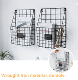 TD® Porte courrier mural décoration mobilier intérieur écologique cadeau installation simple résistant léger rangement meuble magazi