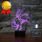 TD® Lampe optique poser décoratif tactile 7 couleurs illusion optique - modèle rodéo - faible consommation câble USB ou 3 piles AAA