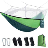 TD® Moustiquaire extérieure hamac équipement hamac vert 210T Nylon Camping moustiquaire fournitures de Camping en plein air