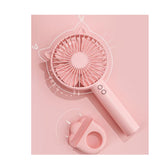 TD® Petit ventilateur USB ventilateur de poche de bureau /Dessin animé Rose/ Multifonction / Refroidisseur / Traitement de l'air