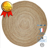 TD® Roseau d'eau à la main herbe tissée naturelle salon chambre rotin rural tissé subsisal tapis rond en jute