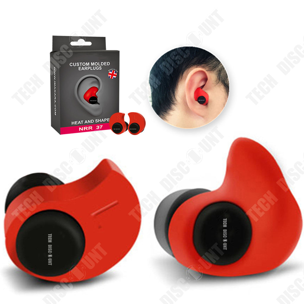 TD® Bouchon d'oreille pour dormir - anti bruit - thermoformés