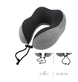 TD® Oreiller en forme de U Oreiller cervical en mousse à mémoire Voyage en voiture Oreiller cervical à rebond lent Oreiller de siest