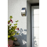 TD® Applique murale solaire 2LED en acier inoxydable Accesssoire éclairage extérieur pour Maison