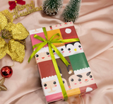 3pcs ARTS MENAGERS Cadeau d'emballage de papier cadeau de Noël Arbre présent Père Noël Rouleau de fête de Noël décoratif