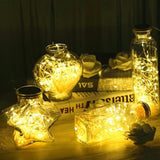 TD® Guirlande lumineuse LED à piles 10M 5M 4M 2M fil de cuivre guirlande lumineuse lumière - Modèle: 10M USB 12V Warm White