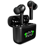 INN® Casque sans fil bluetooth compatible intra-auriculaire noir sport étanche longue durée de vie de la batterie casque