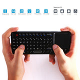 TD® Mini Clavier Sans Fil Bluetooth QWERTY USB Avec TouchPad Ergonomique Windows Android PC Smartphone Tablette Portable ordinateur