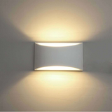 TD® Appliques Murales Interieur, Blanc Lampe Murale LED 7W Blanc Chaud Applique Murale en Plâtre pour Chambre Maison Couloir Salon