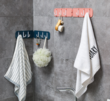 Patère rangée crochet d'angle maison sans couture 6 rangées crochet d'angle cuisine salle de bain étanche multifonctionnel d'