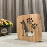 TD® LAMPE A POSER Mixte - Veilleuse 3D Éclairage créatif Décoration maison - Chien - jaune MIDENG™