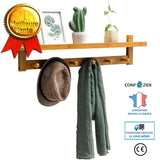 Crochet  à vêtements tenture murale simple porte-manteau cintre chambre créative cintre pour enfants porte-chapeau en bois ma