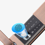 TD® Serrure intelligente maison antivol serrure de porte électronique serrure de mot de passe curseur serrure d'empreinte digitale