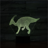 TD® Veilleuse Creative 7 Couleurs Changement Enfants Veilleuse 3D Dinosaure Modélisation Visual Led Lampe De Bureau Enfants Chambre