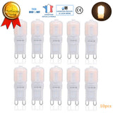 TD® 10pcs Ampoule LED halogène Blanc chaud éclairage lumière incandescence verre puissance lumineuse petit