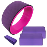 TD® Accessoires Fitness - Musculation,4 pièces équipement de Yoga ensemble Yoga roue coton étirement sangle stabilité EVA - Type Pin