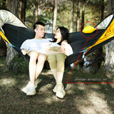TD® Moustiquaire hamac tente de camping en plein air double anti-moustique tissu balançoire chaise suspendue anti renversement