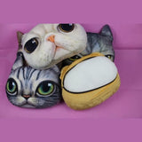 TD® Drôle 3D Cat Imprimer Coussin Coussin créatif mignon poupée en peluche cadeau Home