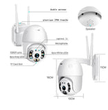 INN® Machine à boules 1080P WIFI Mini caméra PTZ machine à boules de billard nuage caméra étanche machine à billes rotatives à 360 d