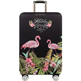 TD® Housse de couverture élastique boîte couverture valise protection valise chariot étui veste épaississement motif flamingo flaman