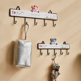 Crochet de rangée, crochet de dessin animé,crochet de rangée de mur, support d'instruments,petit crochet de rangée noir sans