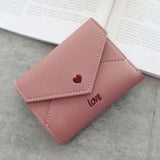 TD® Portefeuille Femmes Simple Amour/Porte-monnaie Porte-cartes Rouge Brique Love Cœur Porte-cartes Résistant Imperméable / Mignon