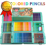 Ensemble de pinceaux stylo de couleur peint à la main 240 couleurs crayon de couleur huileuse ensemble de peinture fourniture