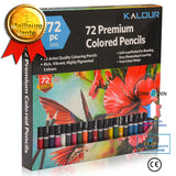 Ensemble de crayons de couleur huileux peints à la main pour débutants professionnels 72 couleurs