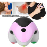 TD® Appareil de massage cervical idéal relaxation appareil musculaire triangle cervical conception ergonomique couleur rose vibratio