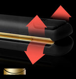 TD® Fer à friser multifonctionnel droit curling double usage incurvé tourmaline céramique correction des cheveux attelle enfichable