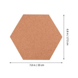 TD® 8pcs mur de photos en liège auto-adhésif pour la maison de   OBJET DE DECORATION MURALE