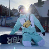 TD® Combinaison de ski combinée trois-en-un équipement de combinaison de neige pour snowboard en plein air pour femmes-XL