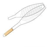 BBQ Poignée En Bois Simple Poisson Barbecue Net Clip Barbecue Clip En Plein Air Grillé Poisson Clip Outils De Barbecue