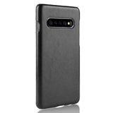 TD® Samsung Galaxy S10+ coque de téléphone motif litchi rétro coque de téléphone coque de protection en cuir coque de téléphone