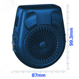 TD® Ventilateur monté sur la taille petit ventilateur monté sur le cou grand ouvrier du bâtiment éolien charge usb extérieure 5000mA