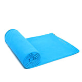 TD® sac de couchage polaire confortable enveloppe randonnée camping adulte bleu clair déjeuner pause accessoire plage coton chauffan