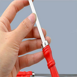 Signe plat en acier inoxydable Longueur 39cm Poignée en plastique Signe de Barbecue Grande aiguille de Barbecue Brochettes