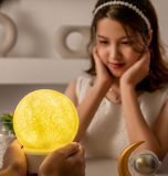 TD® Lampe de lune 3D veilleuse 3D lampe de projection de lune clair de lune enfants éclairage lampe de nuit pour la décoration