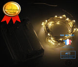 TD® 10M Guirlande lumineuse LED lampe à télécommande (blanc chaud)