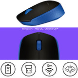 TD® Souris Sans Fil Bluetooth Retractable USB Ergonomique Silencieuse Photoélectrique pour Ordinateur PC Windows Mac Portable Bleu